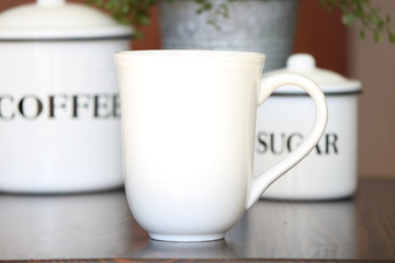 Coffee Mug - White - Bright - Farmhouse - Mockup