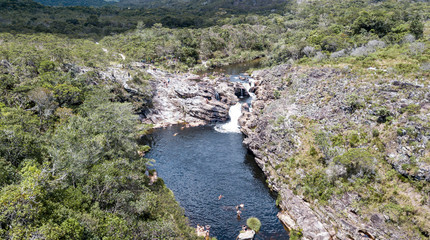 Waterfall in the Serra dos Alves, Minas Gerais