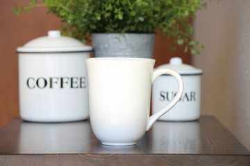 Coffee Mug - White - Bright - Farmhouse - Mockup