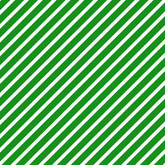 Merry Green and White Diagonal Striped Background - Vector Illustration