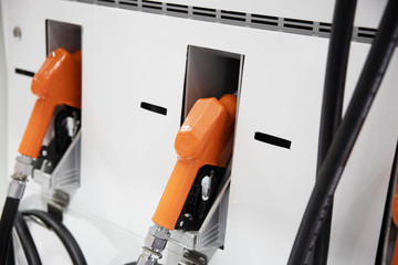 Fuel Gasoline Dispenser on a Rack