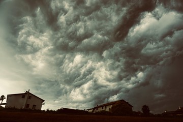 storm clouds in the sky