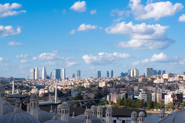 Obraz premium Istanbul, panoramic view from Suleymaniye mosque.