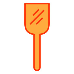 orange plastic spoon