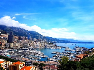 Seaview from the city of Monaco