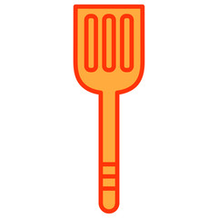 orange plastic spoon
