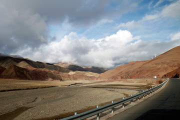 landscape mountain view in tibet