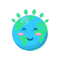 Earth with trees