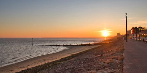 Fototapeta na wymiar Sunset at the beach.
