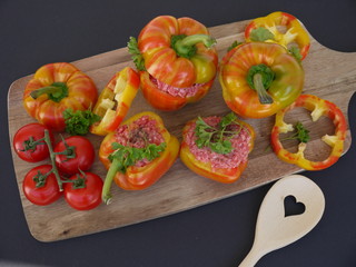 Gefüllte Tigerpaprika