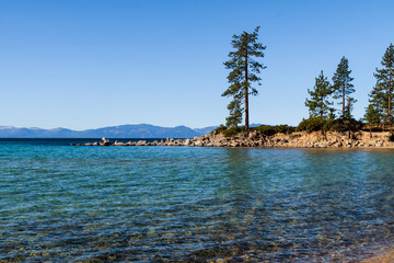 Rocky Cove at Sand Harbor, Lake Tahoe, Nevada, USA