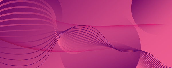 Color Flow Wave. Pink Futuristic Background. 