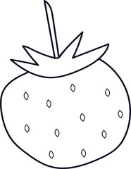 Strawberry sketch.