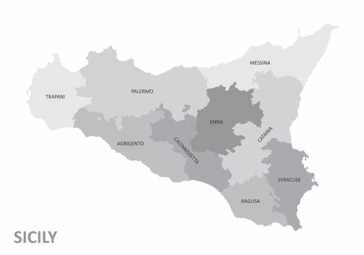 Sicily region map