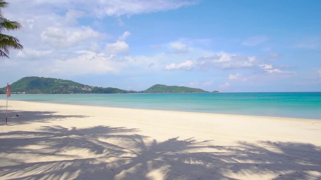 Landscape beach sea in summer day, At Phuket, Thailand. On 14 May 2020.