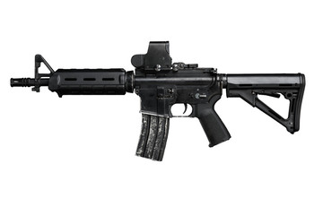 M4 special forces rifle isolated on a white background