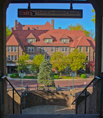 Old Buildings English Style Architecture in Queens New York Forest Hills Town
