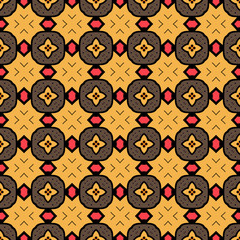 Geometric style seamless pattern illustration