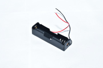 18650 3.5v Battery Holder Case mount Black isolated