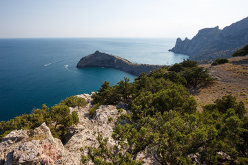 view from coast of Crimea New World