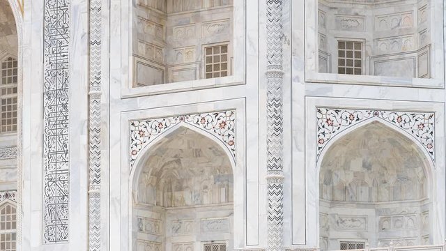 Panoramic view of Taj Mahal at Agra, Uttar Pradesh,  India, Asia