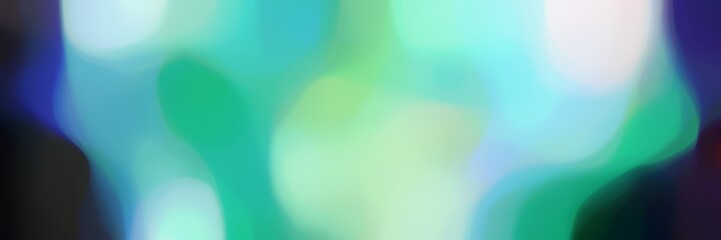 blurred universal background graphic with sky blue, very dark blue and light sea green colors and space for text