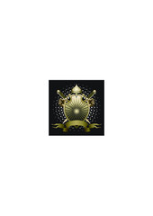 Flag Badge Shield Crest Label Armor Luxury Gold Design Vector Element