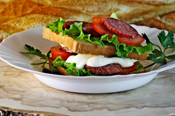 sandwich with cheese