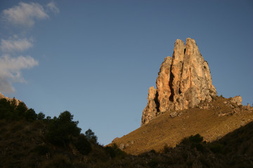 Pe&ntilde;&oacute;n de Antonio iluminado por el sol de la ma&ntilde;ana, Cieza-Murcia-Espa&ntilde;a