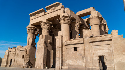 Fototapeta premium Temple of Kom Ombo. Kom Ombo is an agricultural town in Egypt famous for the Temple of Kom Ombo. It was originally an Egyptian city called Nubt, meaning City of Gold.