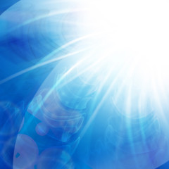 abstract blue flash