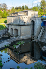 Hydro Power Station and the dam in Wrzeszczyn on the Bobr River. The stone dam was founded at the beginning of the 20th century © Marcin