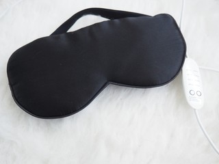 Heated Eye Mask on White Background with Control