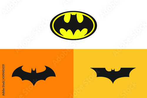 Batman Logo Vector Art Design Wall Mural Wallpaper Murals Sifat