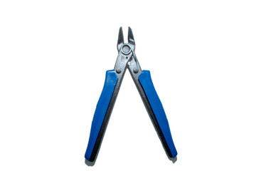 Blue and black wire cutter, nipper 