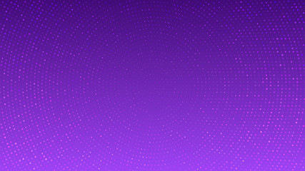 Violet blurred vector background with halftone effect. Smooth pink and purple gradient. Violet background. Halftone wallpaper. Creative backdrop. Vector template. Minimal style. Cover layout template.