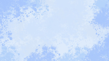blue abstract texture background with splashes and modern paint brush spreads.