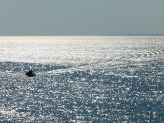 jet ski on the sea