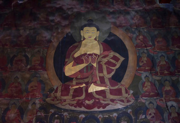 The interior of some Buddhist temples.
