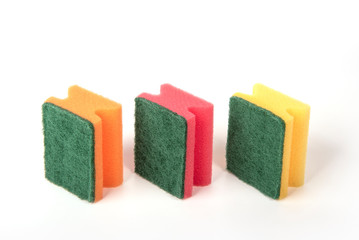 Three sponges for washing