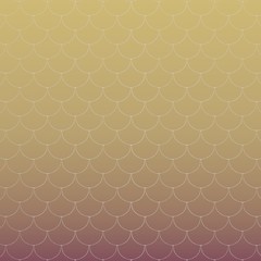 Ceramic tiles in the form of scales. Multicolored ceramic tile with geometric pattern for wall and floor decoration. Texture for interior design project. 3D illustration.