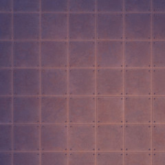 Fragment old metal for decoration. The texture for use in graphic and architectural project. Pattern of steel for background. 3D illustration.