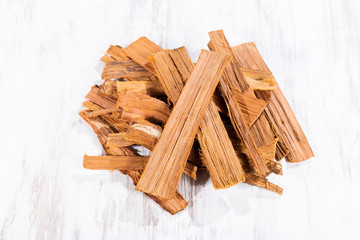 bark of medicinal plant cat's claw, uncaria tomentosa