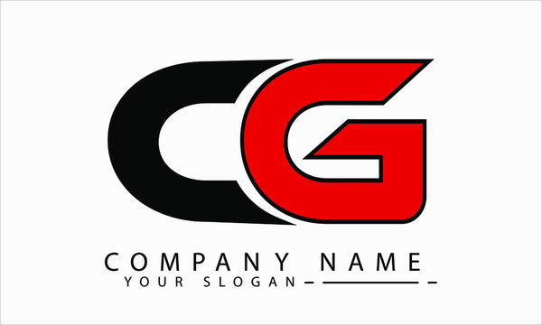 Initial Letter CG Logo Template Design — Vector