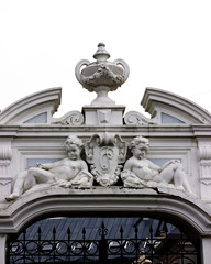 Obraz premium detail of the facade of a building