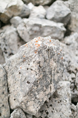 A close up of a large rock texture.