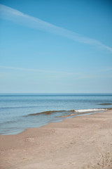 Fototapeta premium Landscape of sea and beach