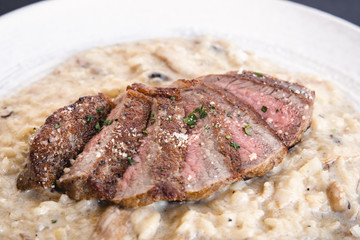 steak risotto