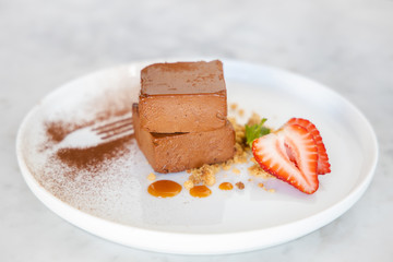 Chocolate Cake with Strawberry