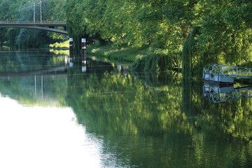 Fototapeta na wymiar Deutschland Neckar Fluss